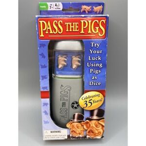 Winning Moves Pass the Pigs Classic Party Game Travel Size Holder Complete